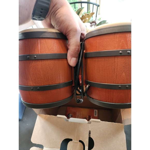 Donkey Konga DK Bongos Controller Nintendo Gamecube CIB Complete w/ Game - Picture 12 of 16